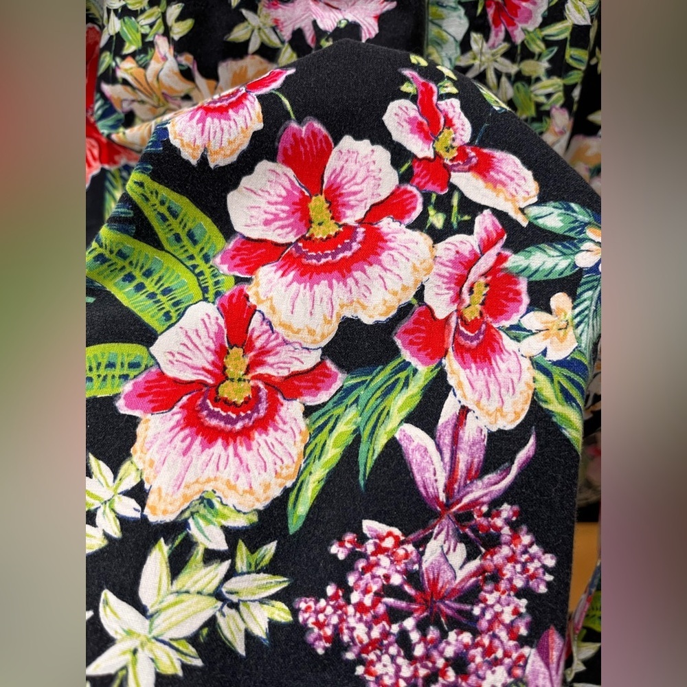 Rockabilly vintage baggy Hawaiian Tiki button down RED EYE shirt-M - Picture 5 of 6